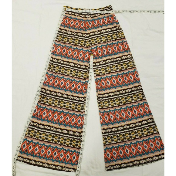RANCHO ESTANCIA Womens Small Palazzo Pants Southwest Print - Picture 6 of 7